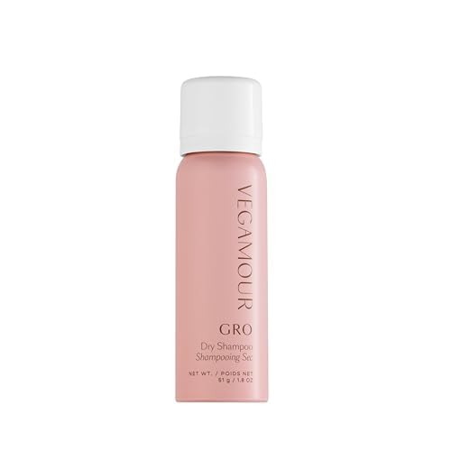 VEGAMOUR GRO Dry Shampoo, Volumizing Dry Shampoo Spray Formulated Without Benzene, Supports Thicker Fuller Looking Hair, Natural Citrus Scent
